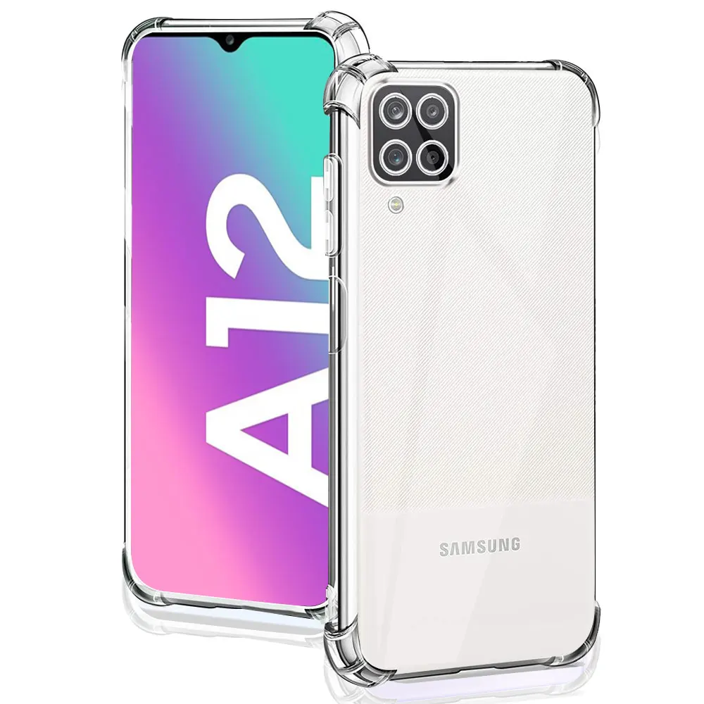 Per Samsung Galaxy A12 Custodia Custodia Morbida In Silicone Antiurto Trasparente Per Samsung A12 Custodie Trasparenti Per Samsung A12 Fundas Coque