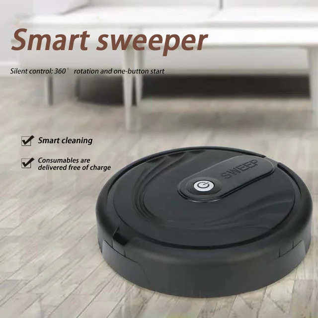 5-in-1 Mini Smart Robotic Wireless Vacuum Cleaner Home Multi-Mode USB Rechargeable Home Sweeper For Wet Dry Carpet Floors 4