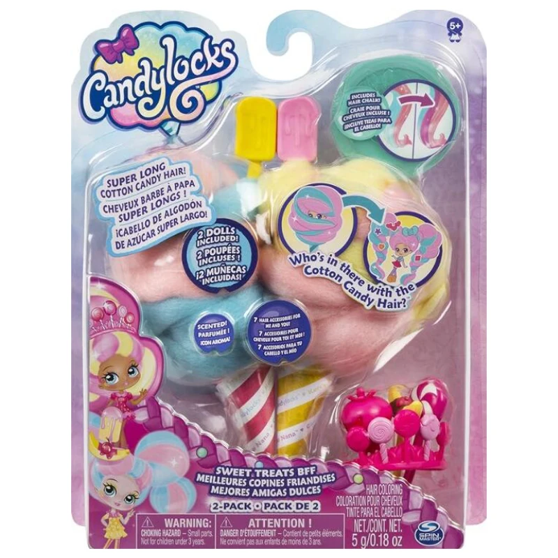 Ароматизированные коллекционные куклы candylock BFF 2-Pack Керри Берри и Бо Нана с аксессуарами, игрушки, праздничные подарки для детей