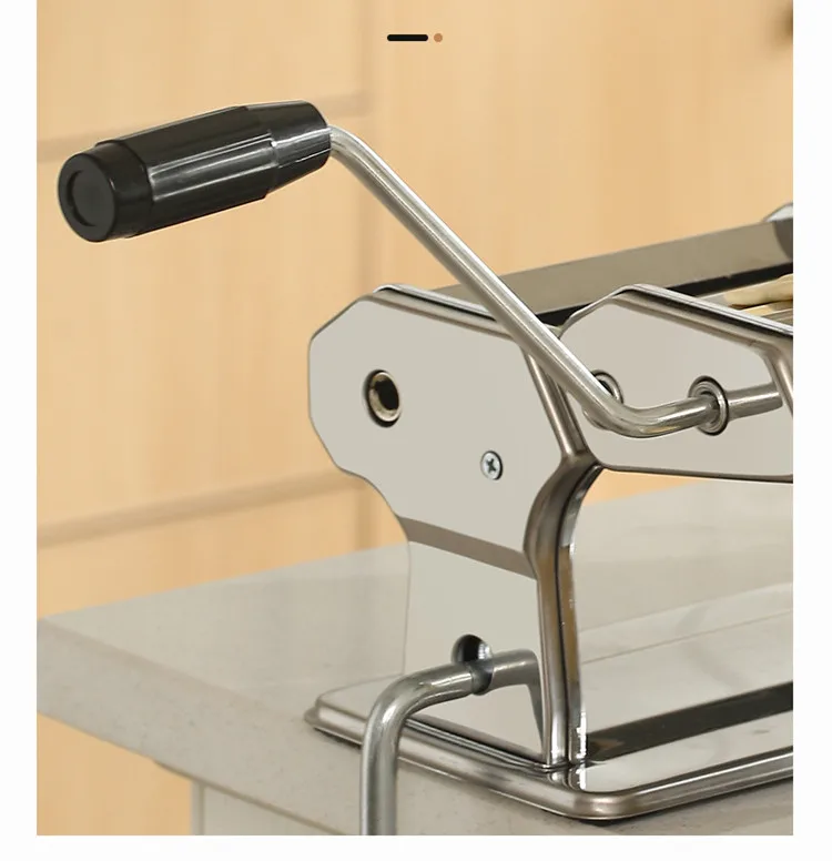 Noodles Maker Manual Stainless Steel Dough Pressing Machine Dumplings Noodles Skin Pressing Machine 6 gear Only