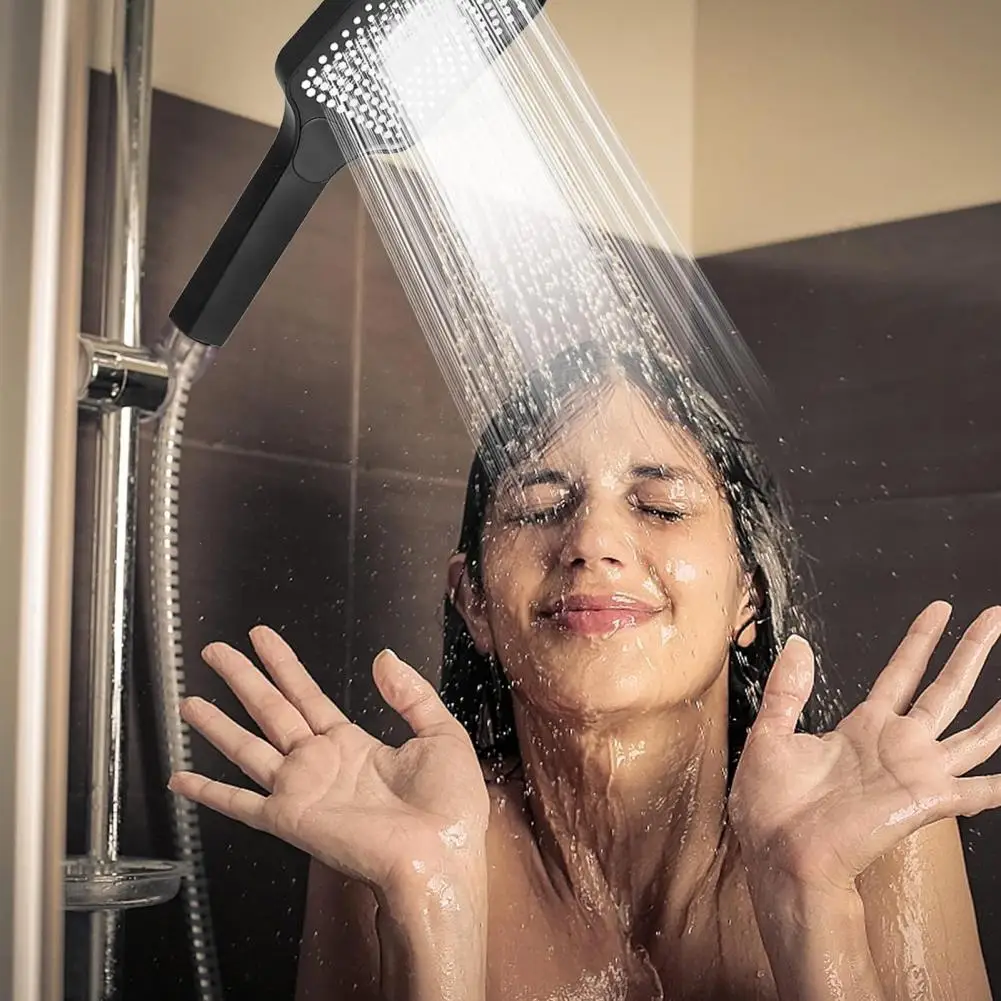

Enhanced Water Flow Shower Head High-pressure Handheld Showerhead Boost Water Pressure Anti-clog Nozzles 3 Spray for Elderly
