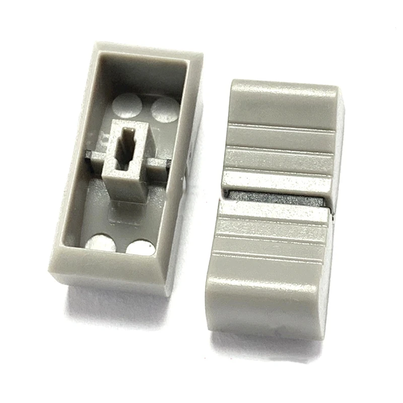 40Pcs 24Mmx11mmx10mm Console Mixer Slider Fader Knobs Replacement For Potentiometer Gray Knob Black Mark pot mixer fader equalizer knob cap rotary knob for dj controller
