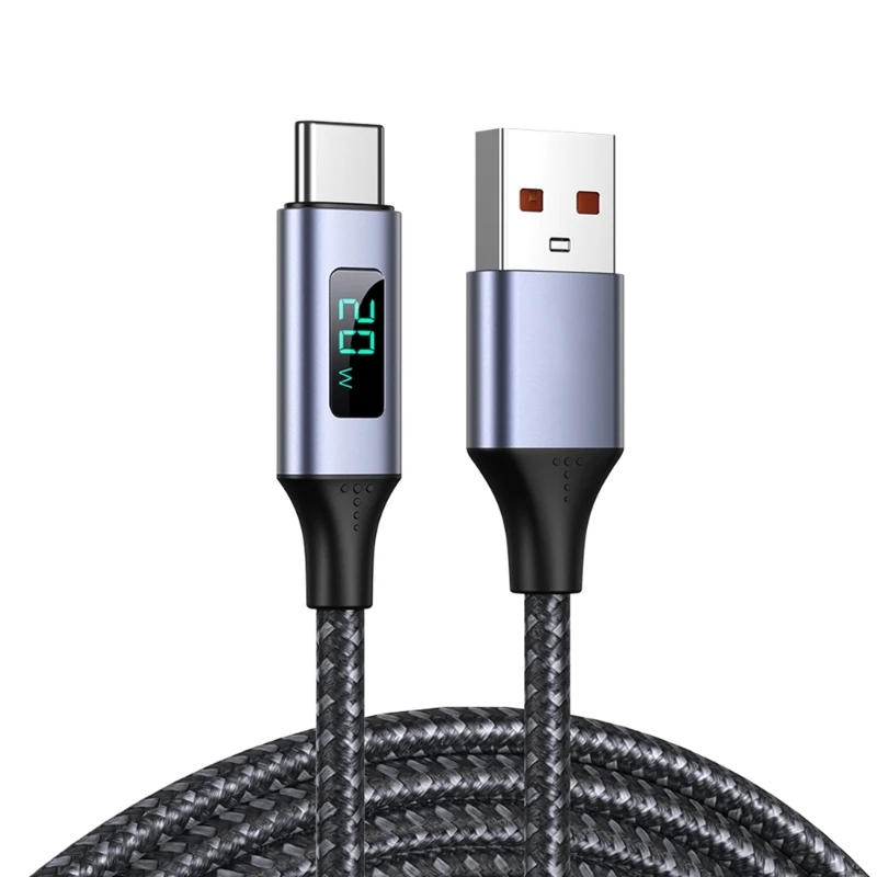 Кабель зарядный PD, 20 Вт, USB Type-C /USB C, а светодиодный со светодиодным дисплеем Кабель зарядный PD, 20 Вт, USB Type-C /USB C, а светодиодный со светодиодным дисплеем