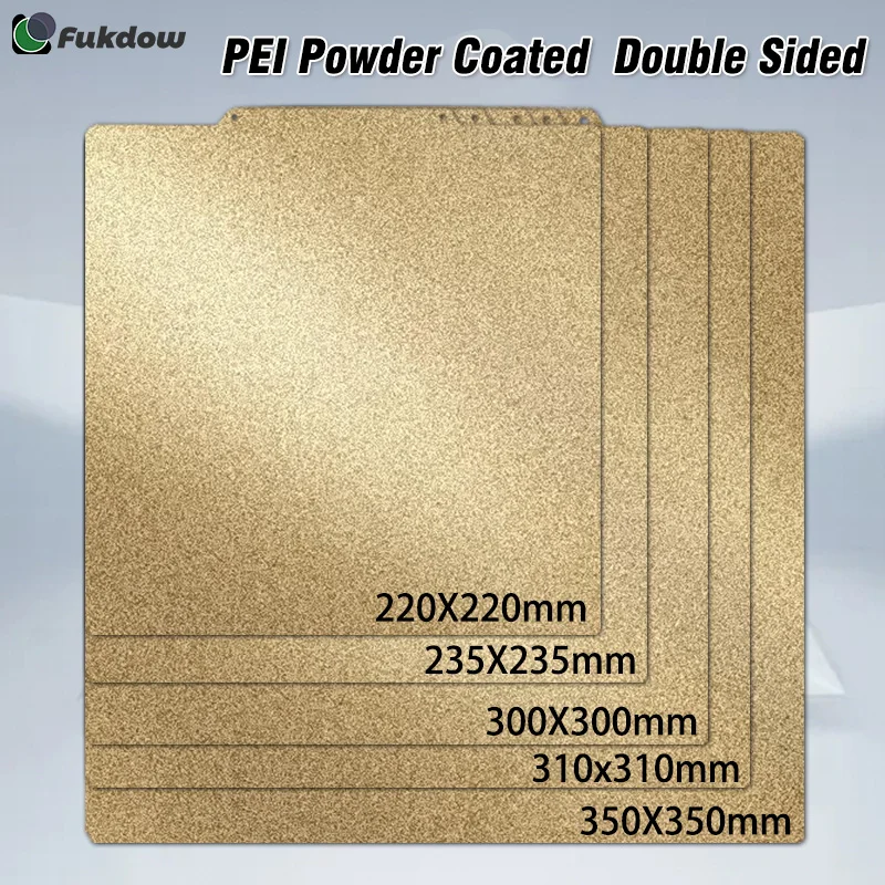 HzdaDeve 430x430 Mm PEI-Bauplatte – Doppelseitig, Texturiert & Glatt, Flexibel, Für Anycubic Kobra 2 Max / Neptune 4 Max / 3 Max