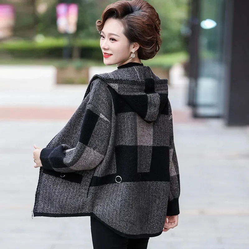 2022 New Mother Spring Autumn Clothes Western Style Top Clothes Middle