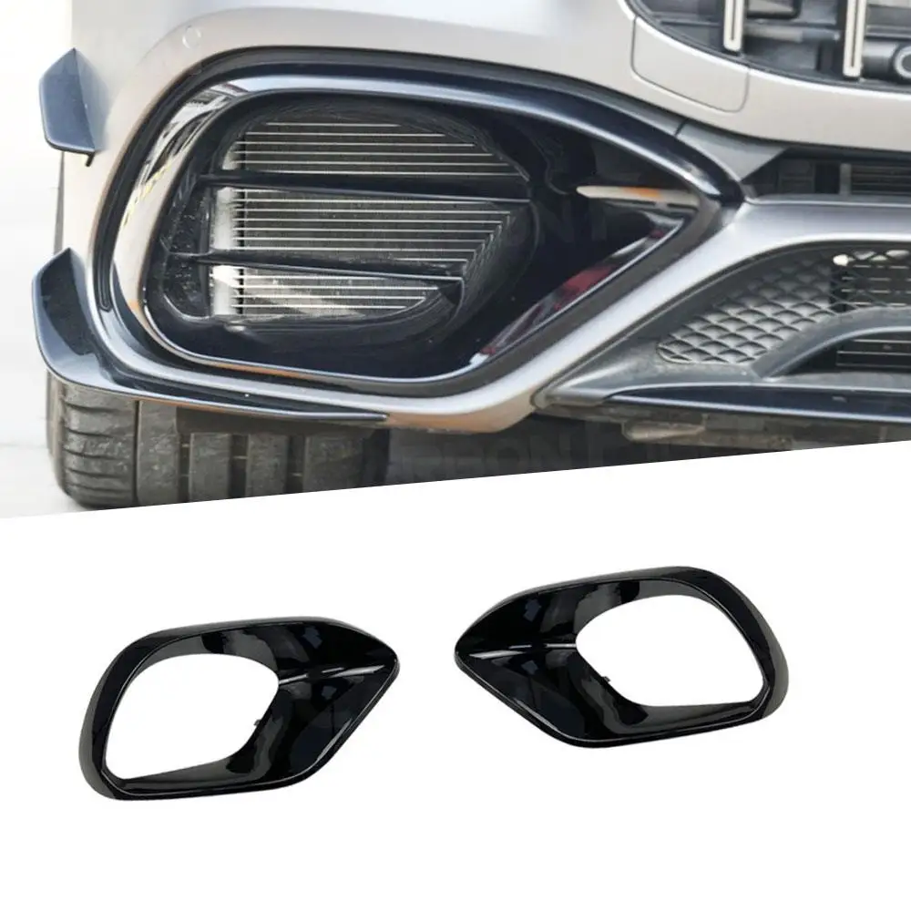 

2 шт., передний бампер из углеродного волокна для Mercedes Benz W118 C118 CLA45 AMG 2020 + ABS