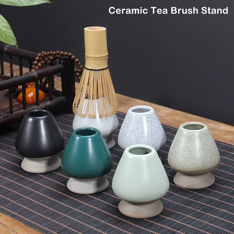 Ceramic Matcha Green Tea Chasen Holder Stand Bowl Bamboo Frusta Grinder Spazzole Porta Attrezzi Da Tè Accessori Per Il Tè Teaware