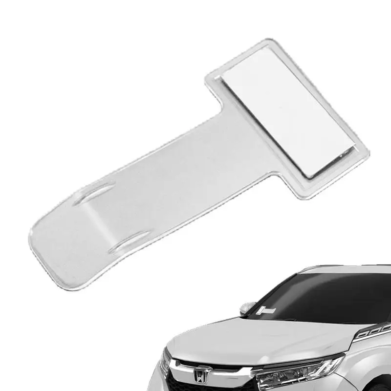 Transparent Car Vehicle Parking Ticket Receipt Permit Card Holder Clip Sticker Windscreen Plastic Universal Car Accessories 6