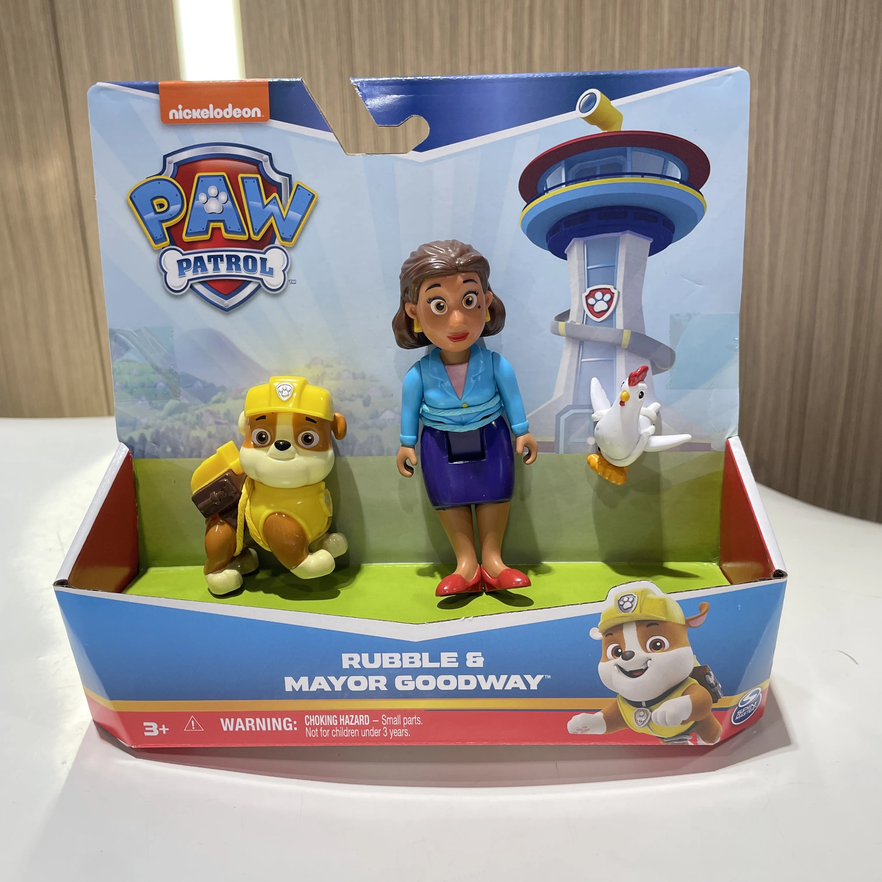 100% genuino Paw Patrol capitán turbo Mayor Goodway Chickaletta Humdinger Danny Yumi conjunto de figuras de acción niños