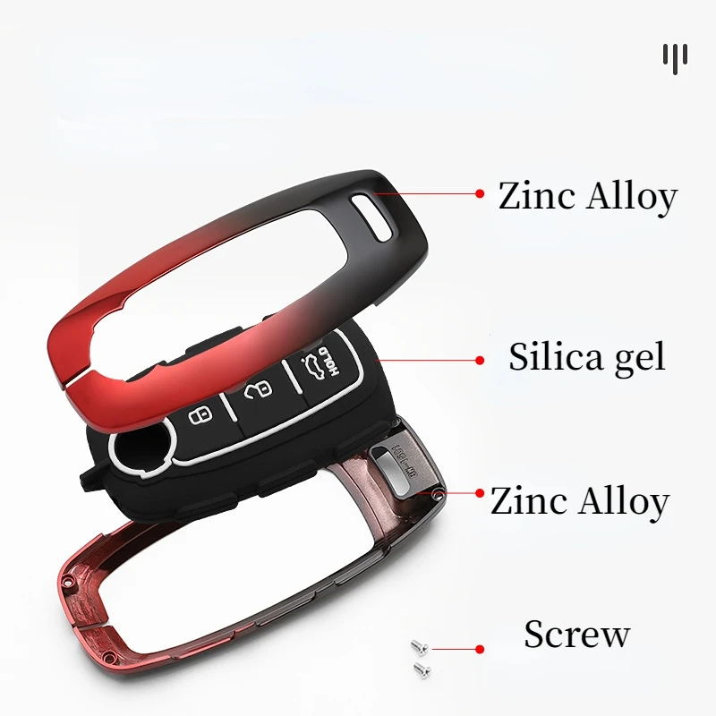 Custodia per portachiavi a distanza per auto in lega colorata di moda Gel di silice per Nissan Qashqai Altima 2022 - Sfa4429a574f34f4392cfd521167630ad6