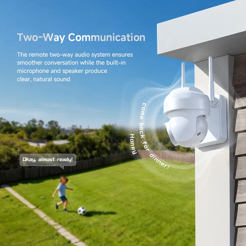 8MP 4K Speed Dome Auto Tracking PTZ Camera Outdoor Wireless WiFi IP Cam with 5MP Option Smart Home CCTV Surveillance Monitor 2