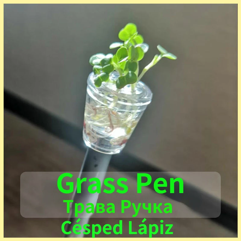 Growing Plant Gel Pens Nature Cultivate Grass 0.5mm Black Ink Pen Leisure School Stationery Cute Children Kids Education Gifts