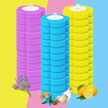 18/36Pcs Toilet Brush With Disposable Replacement Head Kits Upgrade Long Handle Bathroom Cleaning Brush For Home Wc Accessories
