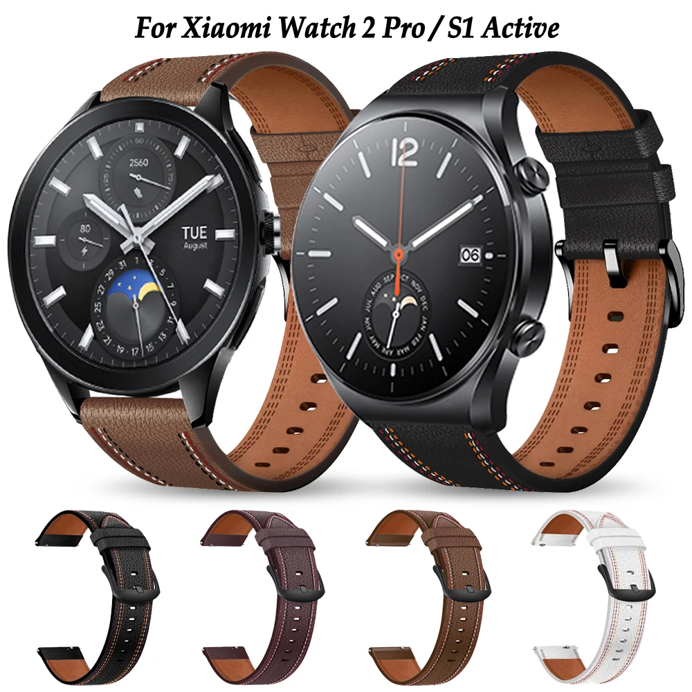 

For Xiaomi Watch 2 Pro / S1 Active Strap Smartwatch Watchband Bracelet For Xiaomi Watch S3 S2 S1 Pro Leather Straps Accessories