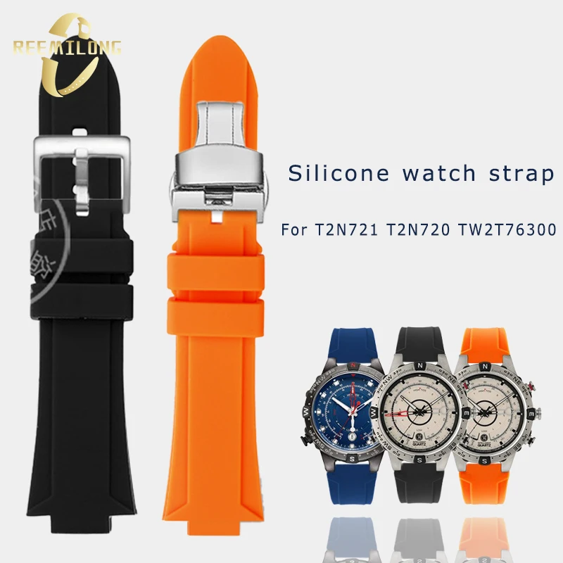Discount Trendy Rubber 22 mm Watches Strap CN320UN1_K0024858