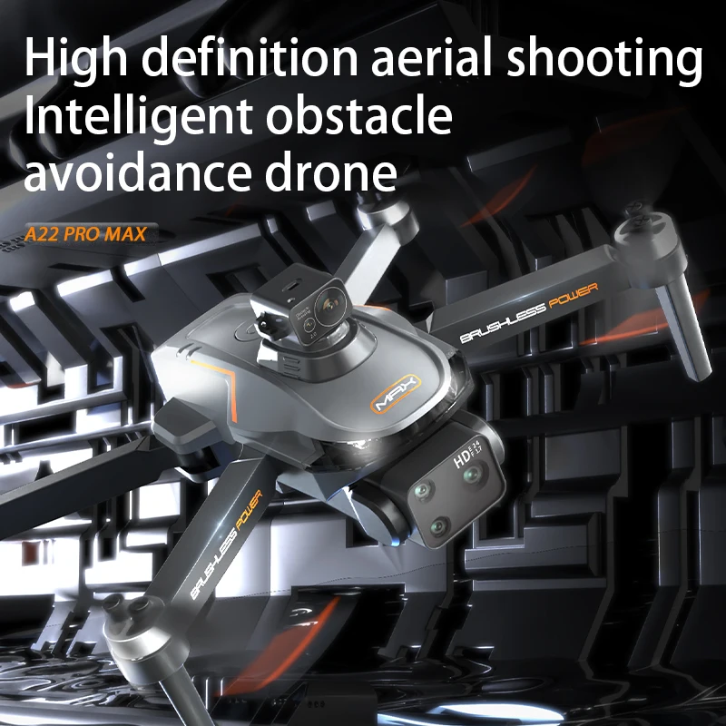 2025 New A22 Drone GPS 8K Professional HD 360° Dual Cameras 5G WIFI Brushless Laser Obstacle Avoidance Foldable Quadcopter Toys