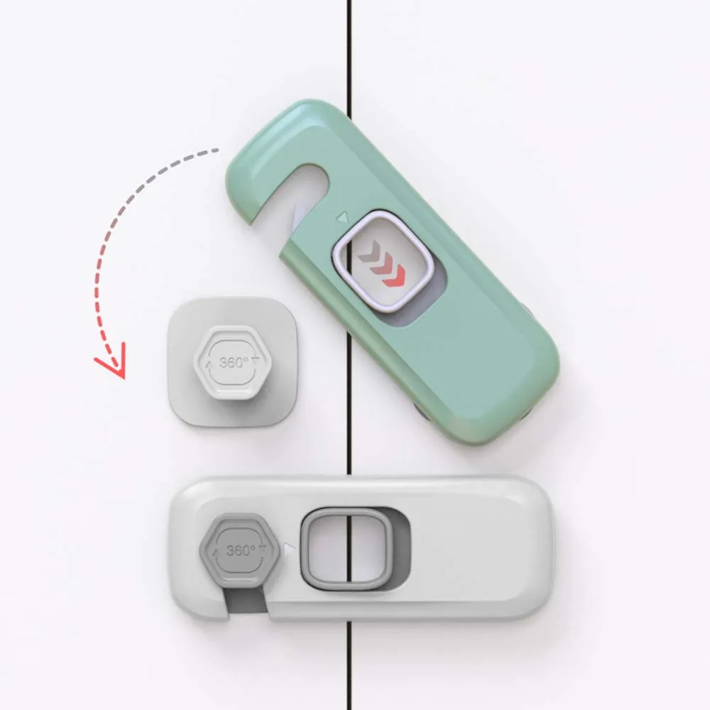 

Safe Children Refrigerator Anti-pinch Hand Sliding Door Kids Closet Cabinet Lock Care Products Safety Lock Locks Strap