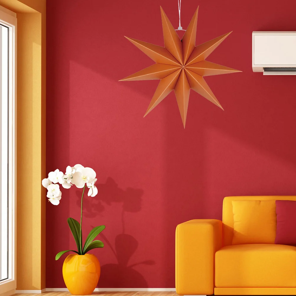 

Бумажный подвесной абажур в виде звезды, осветительный фонарь, украшение в виде птичьего дерева, затеняющие украшения, рождественские Звезды, фонари, Топпер