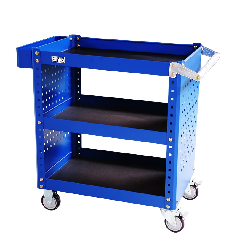 Carrello per attrezzi in acciaio per la casa Carrello per attrezzi per officina Carrello per cassetti portaoggetti Carrello per attrezzi per workstation Cassetta OEM personalizzabile - immagine 2