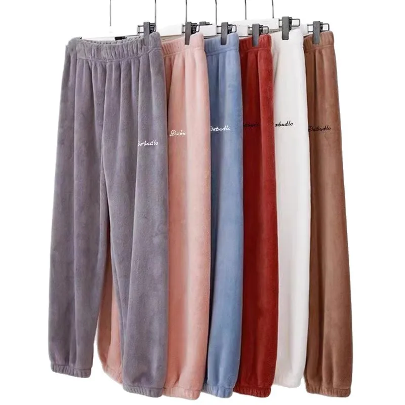 Women Soft Fleece Lined Pajama Pants for Winter