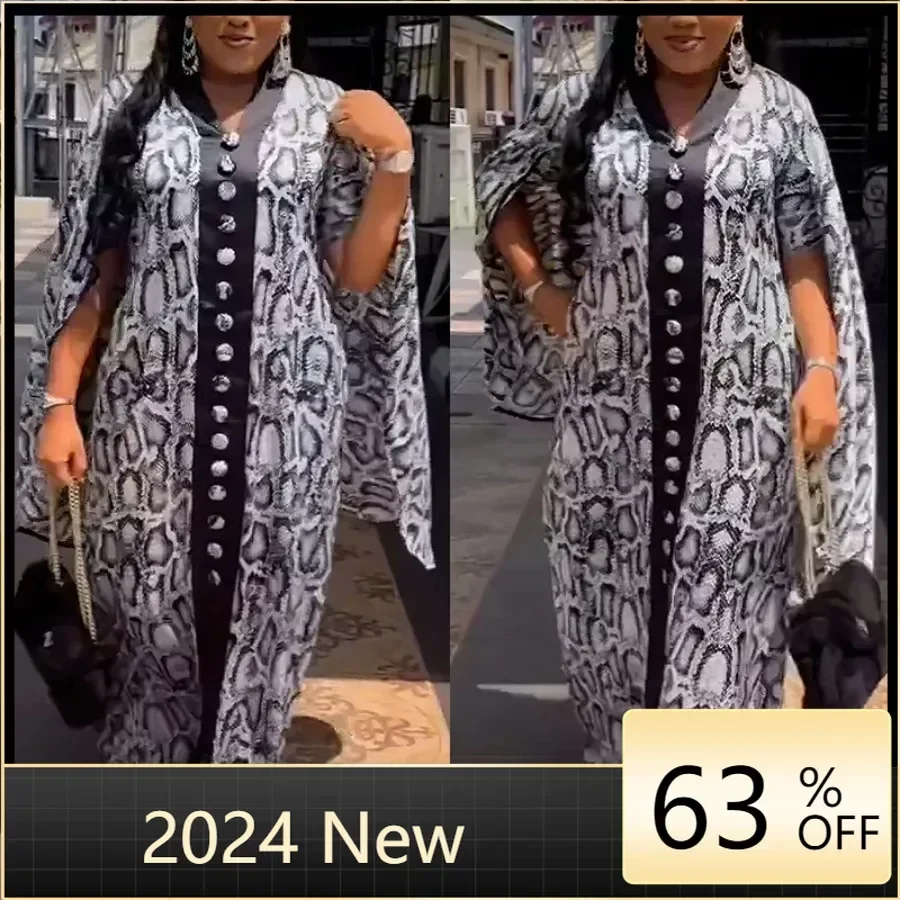

New Africa 4-Sizes Fashion Dashiki Pants with Long Coat 2 Pieces Suit For Women