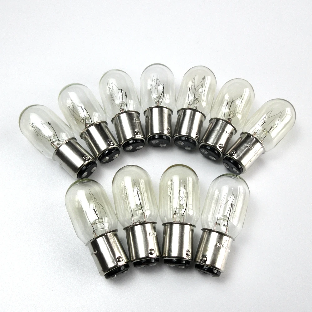 

Sewing Machine Light Bulbs #BA15D For Singer 221 Featherweight, 222, 301