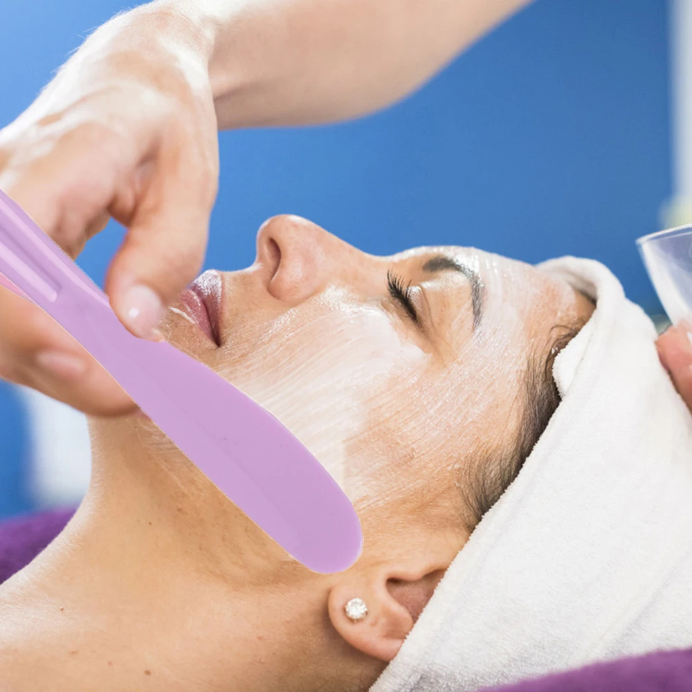 Applicatore per Trucco, Strumento per Maschere Fai-da-Te, Spatola Cosmetica, Stick per Crema Occhi, Cucchiaio in Silicone per Miscelare Maschere - immagine 4