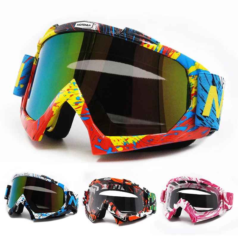 

MJ16 MOTOVAN Motorcycle Eyewear Motocross Racing Bike Glasses Men Women Snowboard Glasses Colorful Lens Goggles