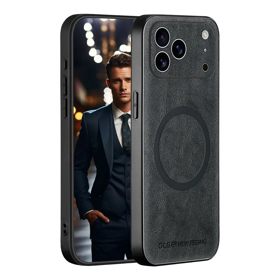 Luxurious Premium PU Leather Case - Anti-Fingerprint, Soft Touch, Non-Slip, Full Protection