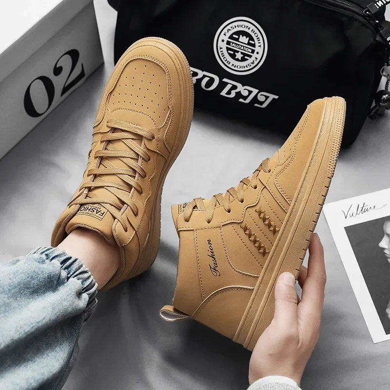 

Autumn and Winter Leisure Men's Shoes 2024 New Trend Student Sports Man's Thick Sole Board Shoes sneakers off white shoes