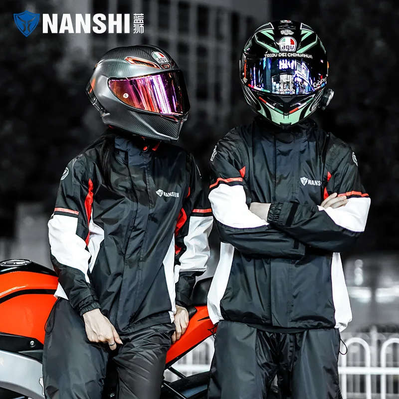 

Chubasquero dividido para montar en motocicleta, impermeable para todo el cuerpo, traje antitormenta impermeable