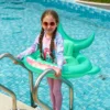 New Shark Pool Float,Inflatable Pool Floats Swimming Ring for Kids,Pool Floaties Ideal for Summer Beach Toys 4