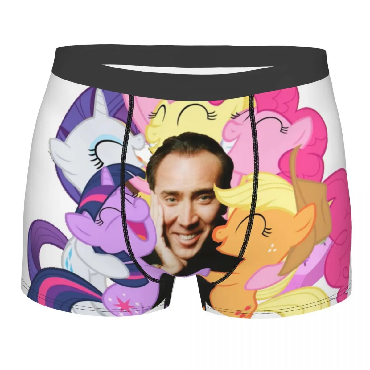 

Nicolas Cage-b��xer con estampado 3D para hombre, ropa interior masculina, bragas, calzoncillos transpirables
