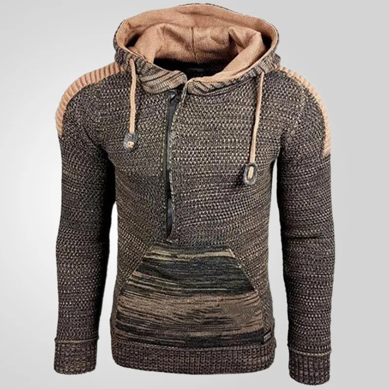 Autumn and Winter Sweaters, Hooded Pullover, Knitted Sweaters, Long Sleeved Knitwear, Warm and Fashionable Trend Anime Sweater