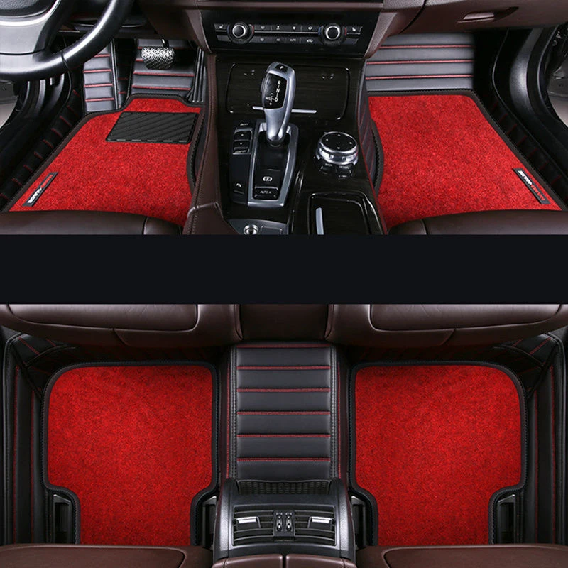 

High Quality Customized Single And Double Layer Detachable Stripe Style Car Floor Mat For CHRYSLER Aspen (7seat) Auto Parts