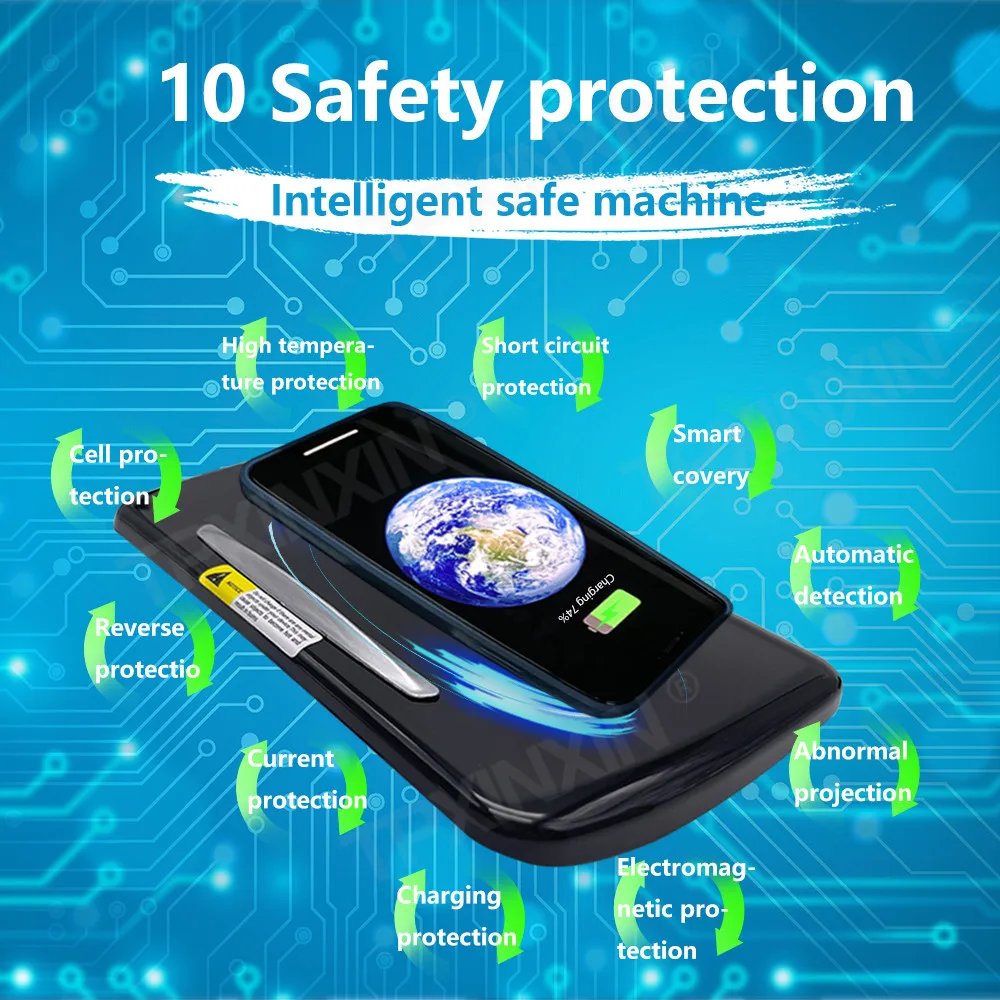 

For BMW 5 Series Wireless Car Charger Pad Module Fast Charging Central Console Storage Box Fast Charger Phone Holder High Qualit