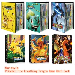 Album porte cartes Pokemon, collection de jouets, cartes Pokemon, classeur à colorier, livre, liste des plus chargées, jouet cadeau pour enfants, 240 pièces 
