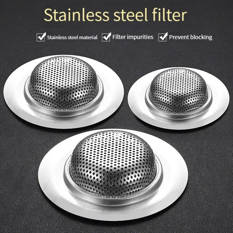 Stainless Steel Sink Drain Strainer Kitchen Sink Floor Anti Clogging Magic Odor