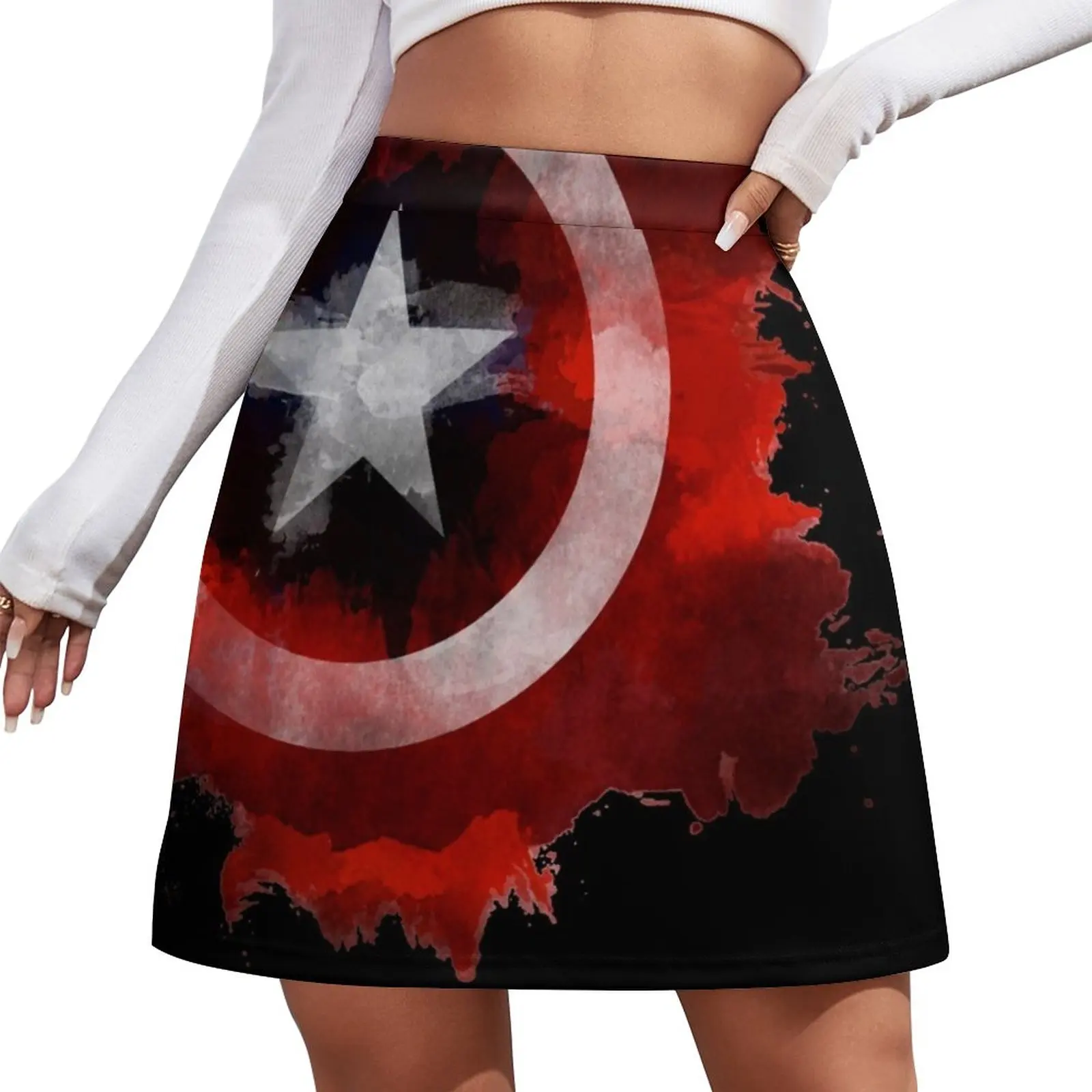 summer new fashion top pants 2 piece shirt top pants fashion men s harajuku retro vertical and horizontal stripes men s tops The Captain Stars and Stripes Mini Skirt Short skirt woman fashion korean clothing shorts