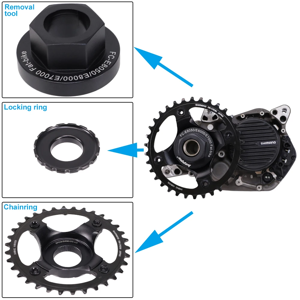 Fat Bike Motor Wrench E-bike Engine Lockring Install and Removal