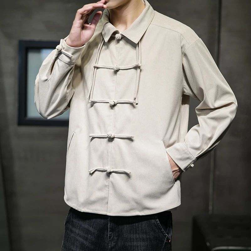 M-5XL 중국 전통 의상 당나라 Hanfu 무술 당나라 의상 중국 전통 고대 의상 쿵푸 긴 소매 재킷