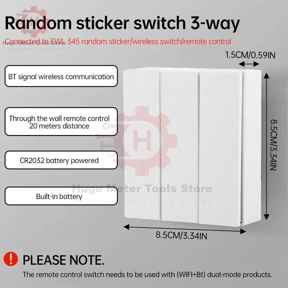 Wireless Light Switch EWL03 Remote Control Touch Switch Wall Panel Transmitter Mini Relay Receiver for Home Led Lamp Fan