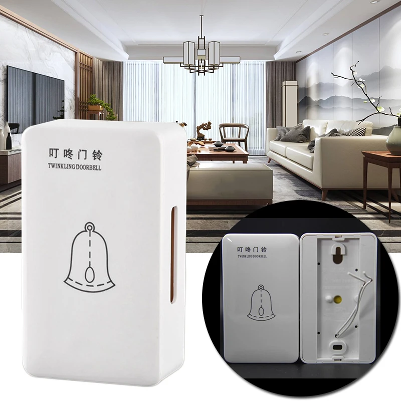 

1pc Doorbell AC 220V Wired Door Bell Chime For Home Office Access Control System Quality Direct Connection To 220 V