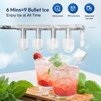 Machine à glaçons portable LOEFME 12kg/24h autonettoyante 1,4L, 2 tailles de glaçons, pour maison, cuisine, fête, camping-car 3