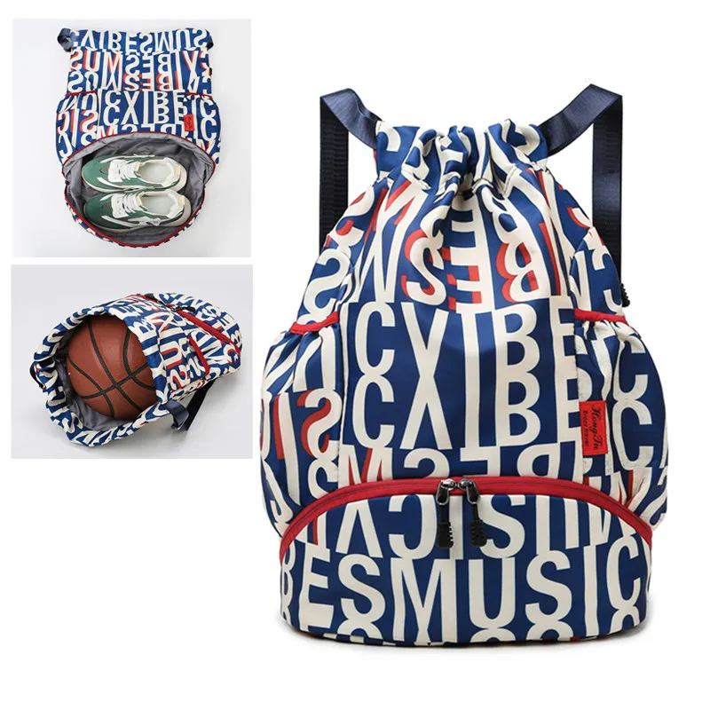 Sac à Dos De Sport Nokwocy - Avec Compartiment Humide Et à Chaussures - Tissu Oxford Imperméable, Léger