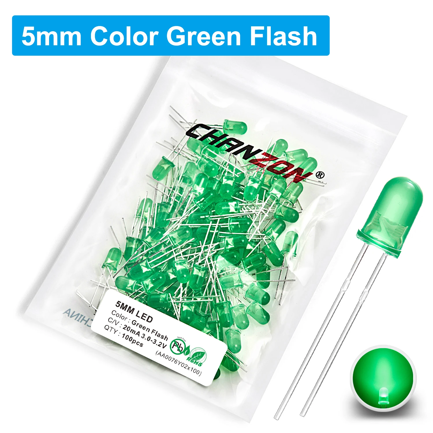 ตัวเลือกสินค้า LED สีเปลี่ยนได้ 7 สี กระพริบได้หลายรูปแบบ