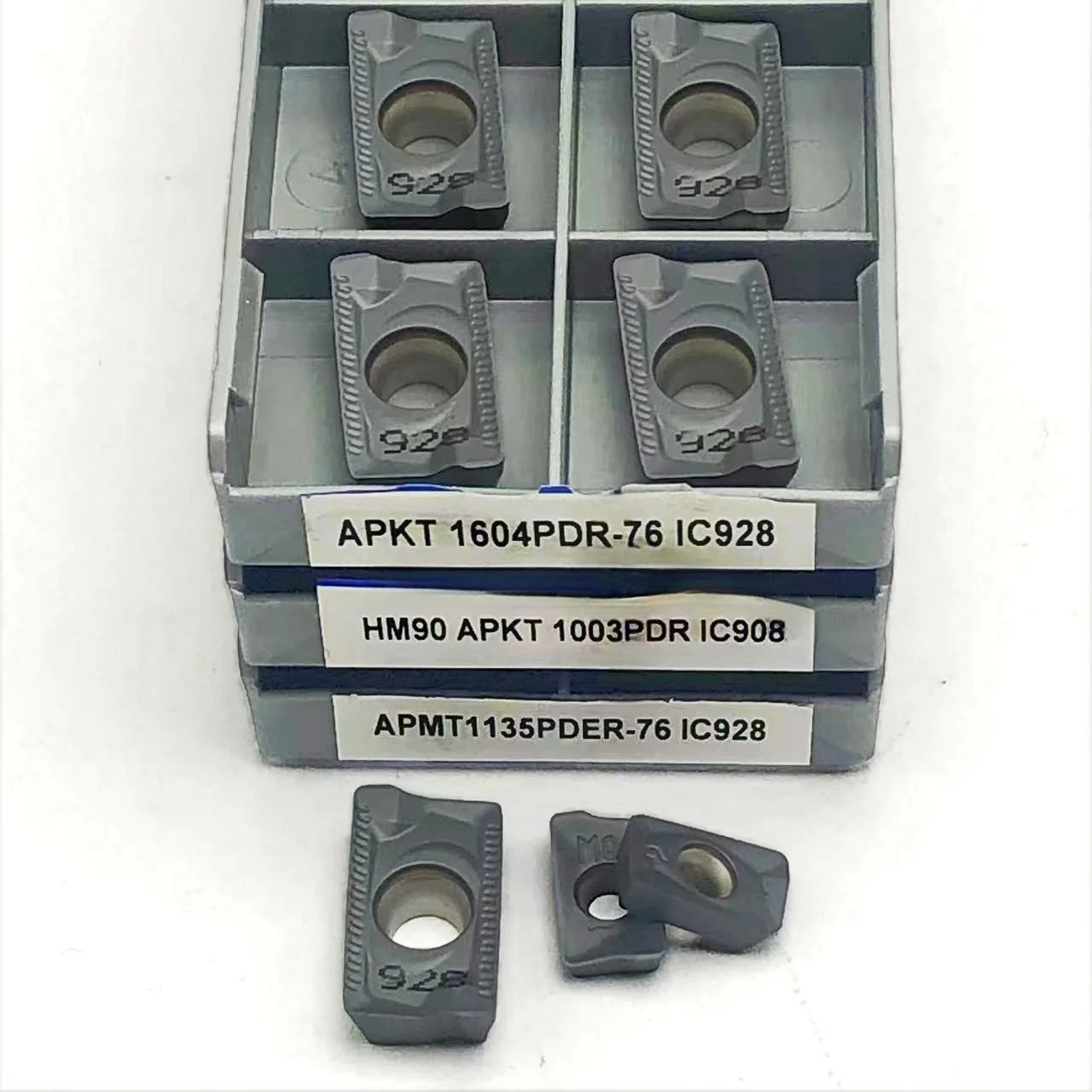 카바이드 인서트 선삭 가공용 금속 부품 커터 공구, APMT 1135PDER 76 IC928 APKT 1604PDR-76 IC928 HM90 APKT 1003PDR IC908