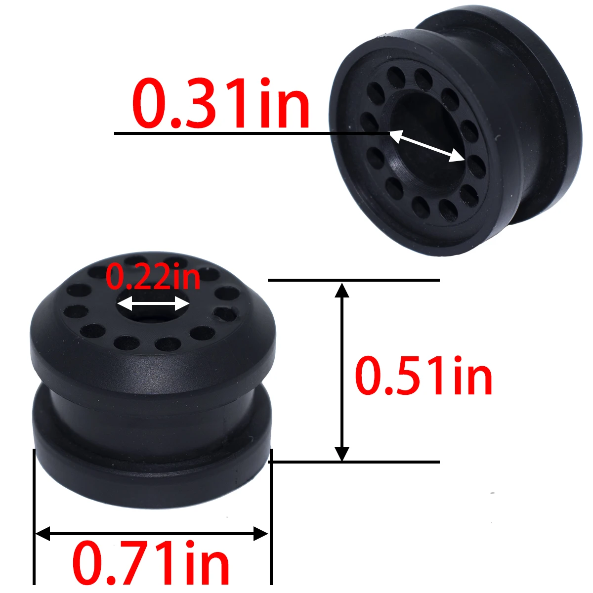 4X Grommet for Dodge Ram 1500 2500 3500 4x4 Transfer Case Shifter Linkage Control Lever Bushing 68078974AA 68078975AA 2002-2010