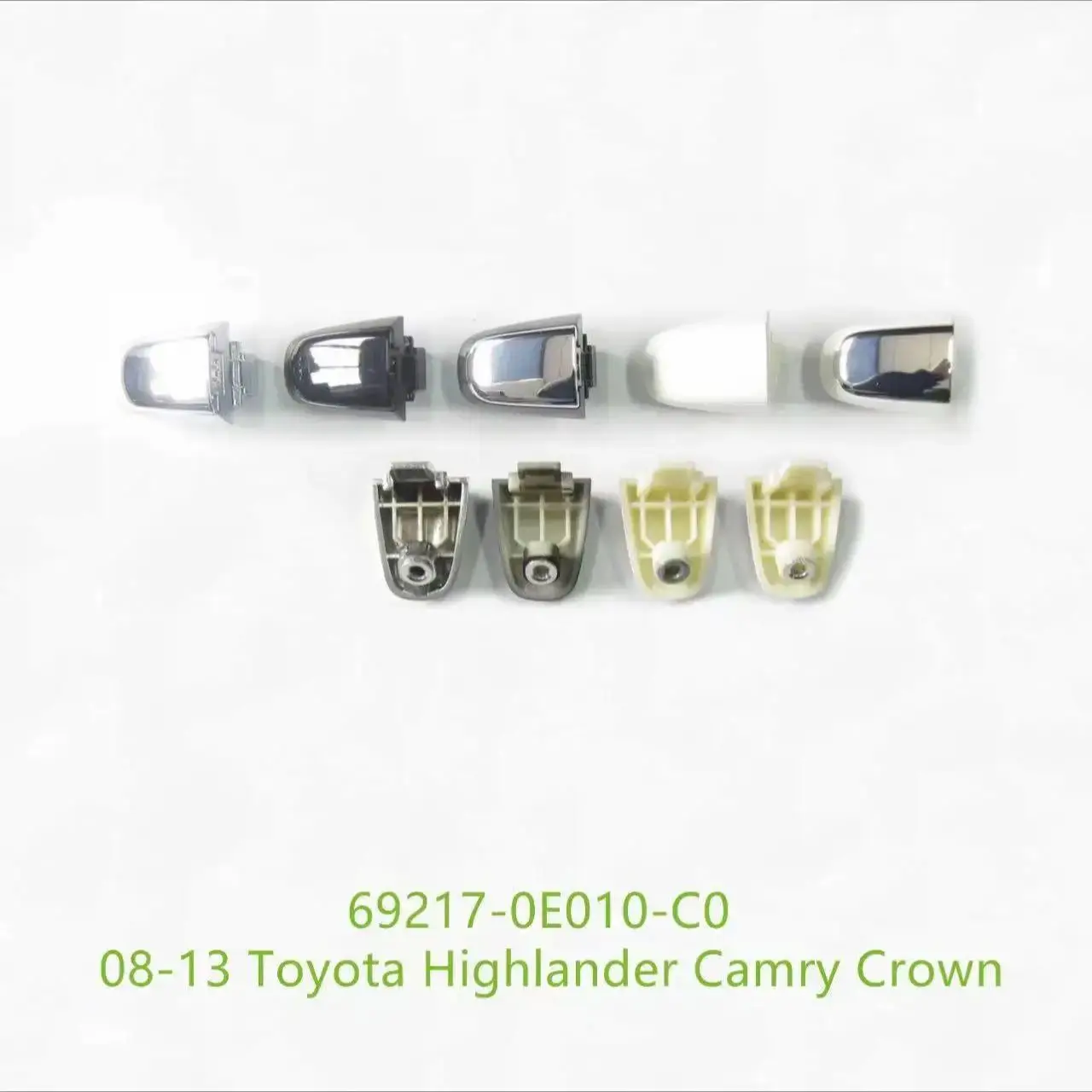 1 pz Auto Esterno Porta Maniglia Della Copertura Anteriore Posteriore Per Toyota Highlander Camry Crown 2008 2009 2010 2011 2012 2013 - immagine 6