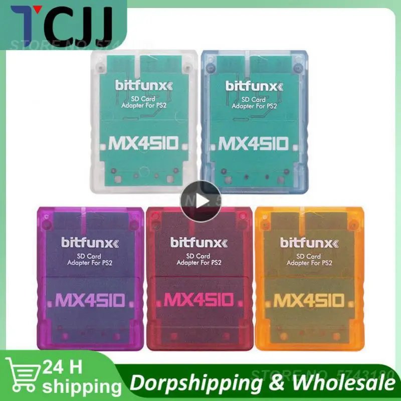 Adattatore Per Scheda Sd Sio2Sd Per Console Di Gioco Ps2 Lettore Di Schede Shell Trasparente Adattatore Sd/Tf Scheda Di Memoria Programma Scheda Di Gi